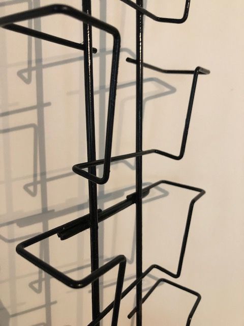 Postcard display, ephemeral decoration