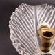 Set of 2 Wall light Trasparent Murano Glass Leave by Barovier e Toso, 1940s