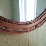 Louis XVI style mirror in walnut 80X57
