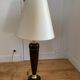 Table lamp with foot and lampshade