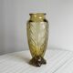 Art Deco Amber Glass Vase