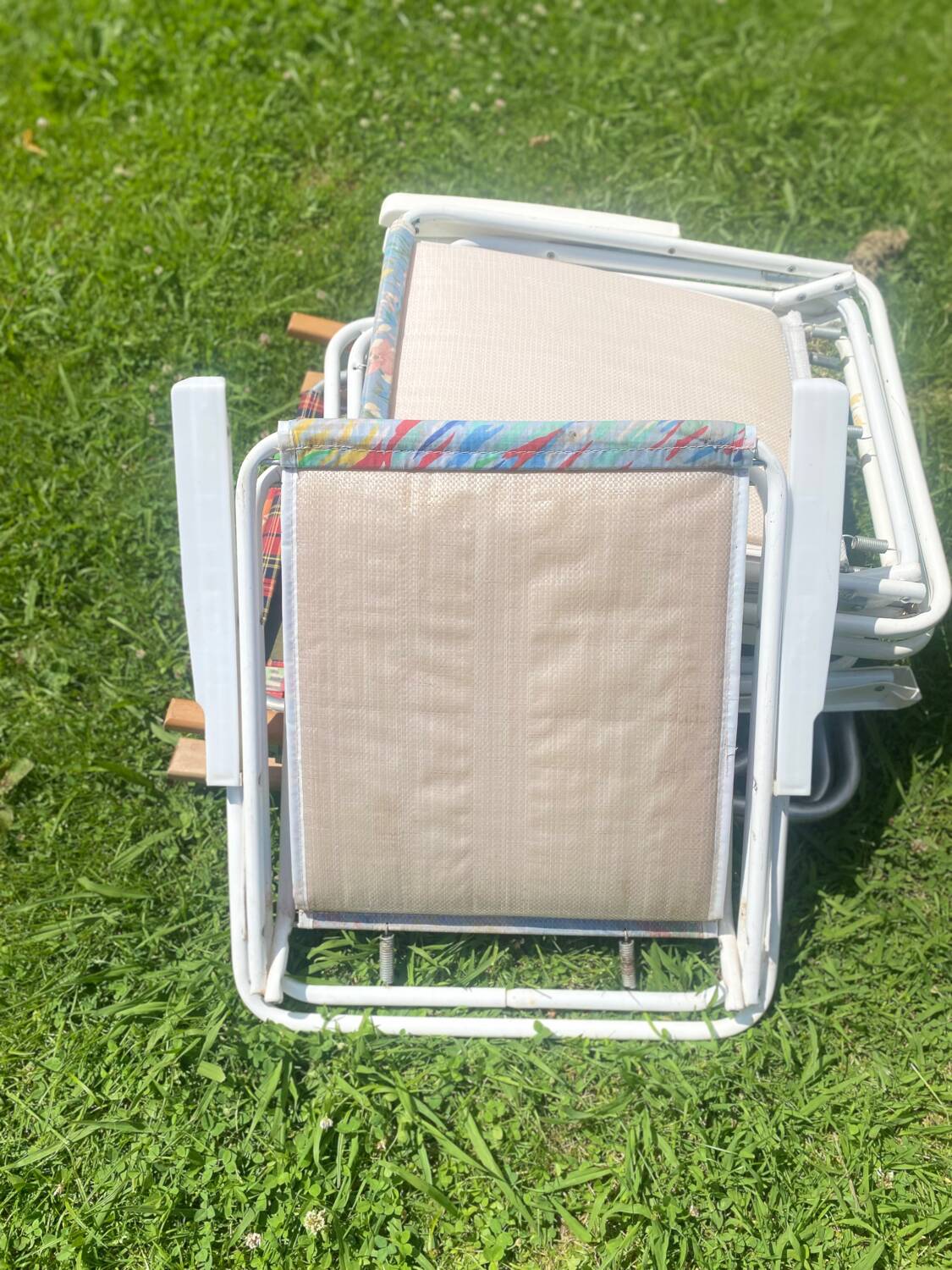 Vintage garden armchair