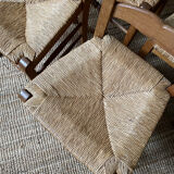 4 straw chairs