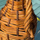 Old wicker bottle