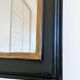 Miroir antique français Louis Philippe – noir et or, fin du 19e siècle