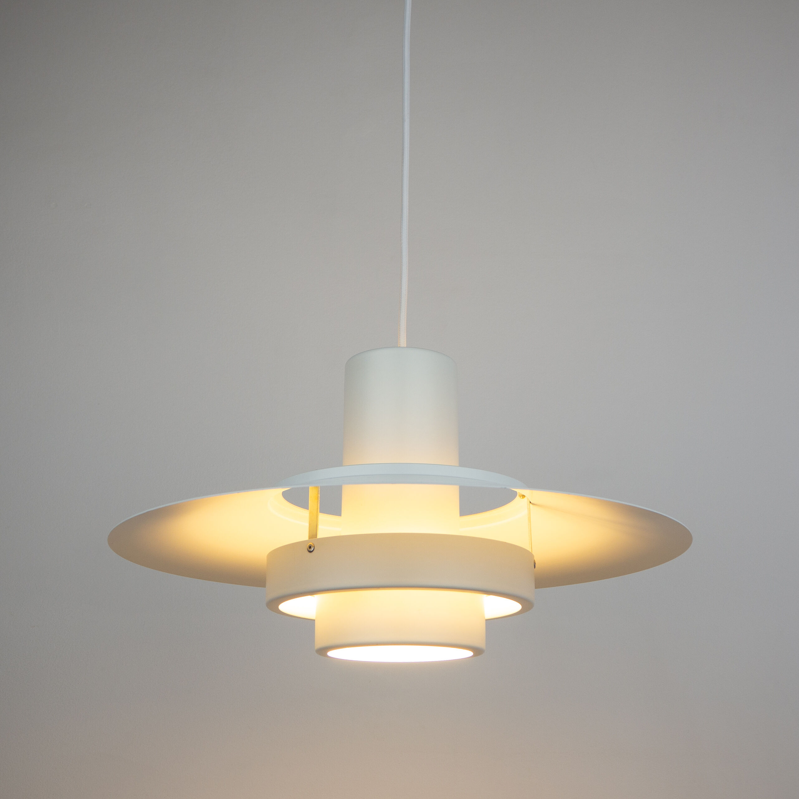 Pair of vintage Falcon lamps by Andreas Hansen, Fog og Mørup, 1968