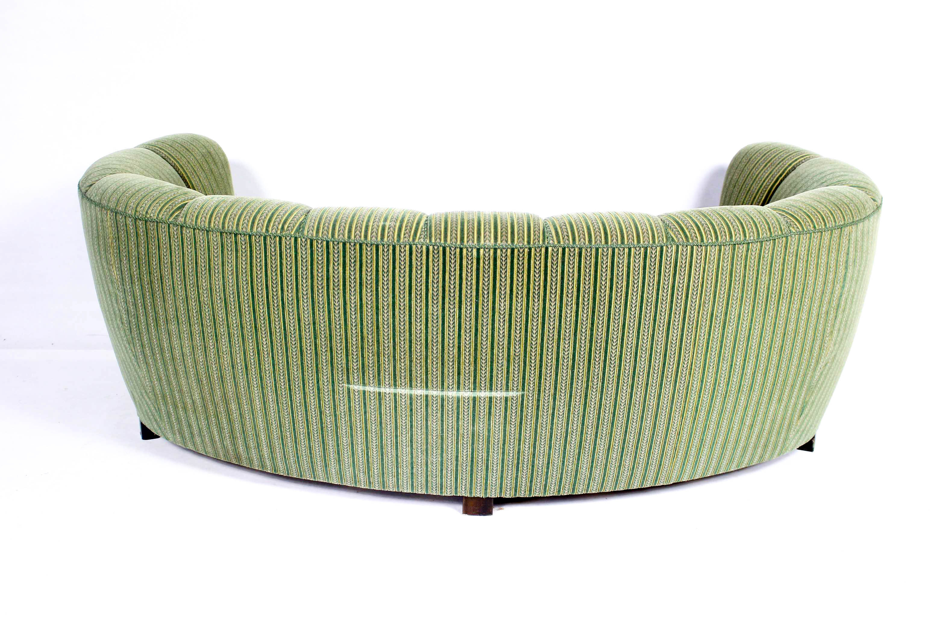 Vintage curved banana sofa, 1950 s