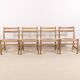 6x Hans J. Wegner CH47 in Soaped Oak, Carl Hansen & Søn 1975