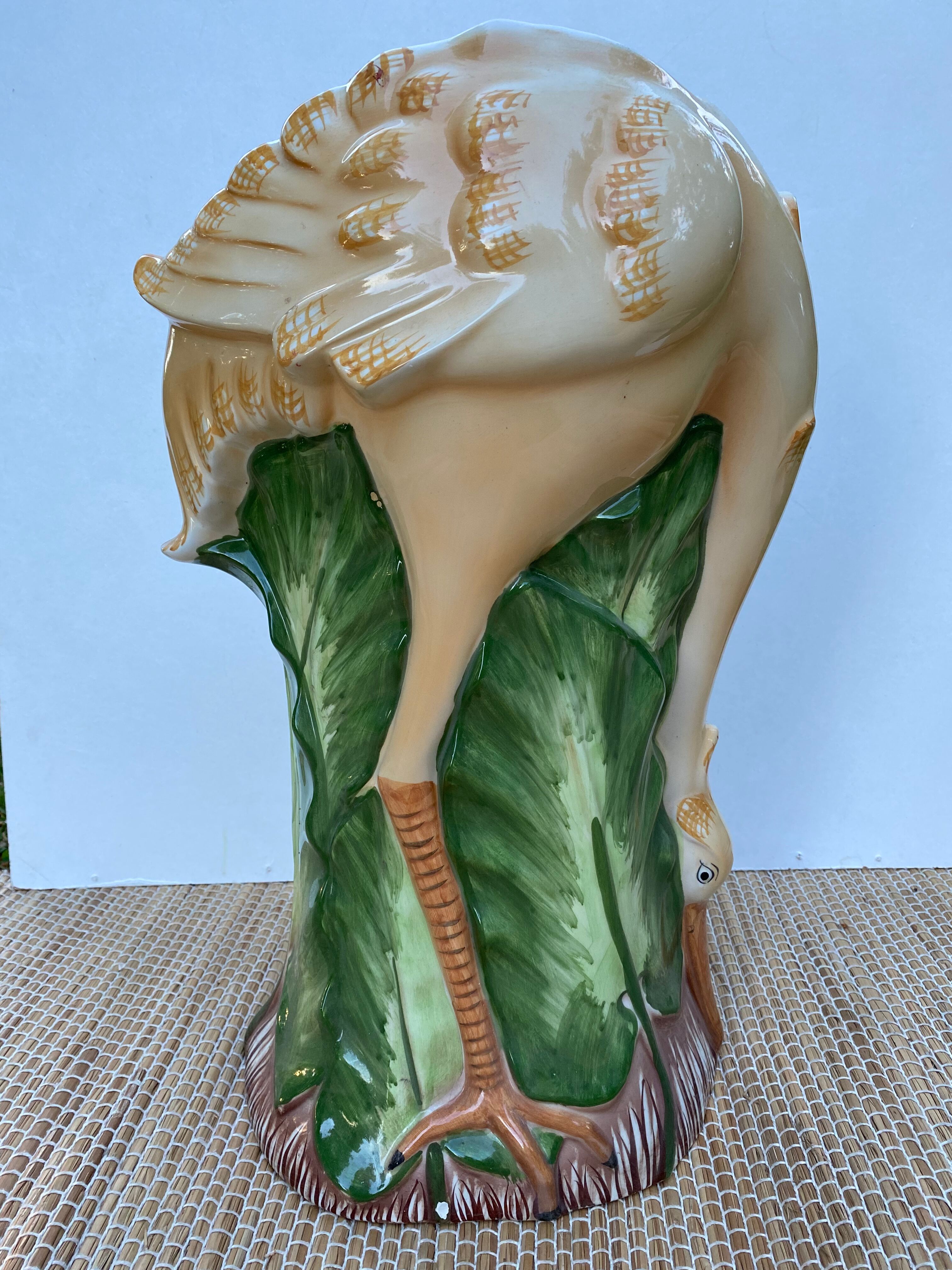 Umbrella door in bird slurry