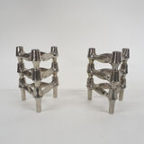 Set of six Ceasar Stoffi and Fritz Nagel for Quist candle holders, Germany 1950's