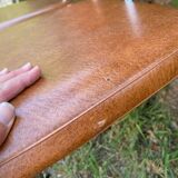 Two Tublac chairs in Skaï and chrome