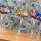 Lot of 5 champagne glasses Martini WMF crystal cabinet