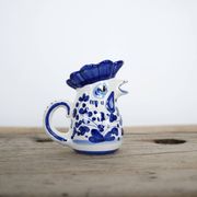 Vintage ceramic milk jug from Deruta, Italy