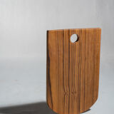 Rounded rectangular monoxyl teak cutting or presentation board L:34