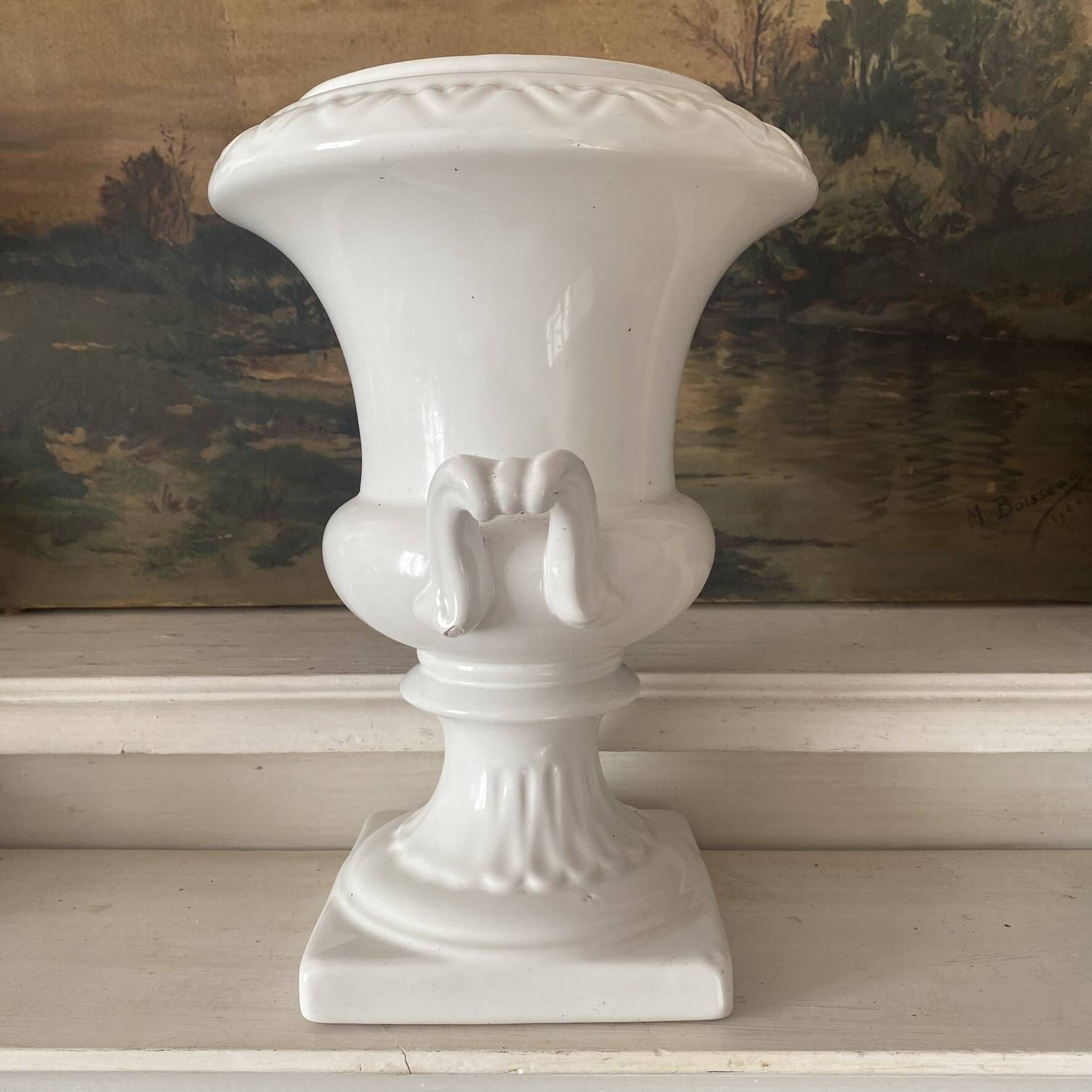 Jardinière Médicis , vase  en céramique Italy 26 cm