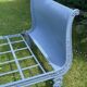 Napoleon III cast iron daybed on wheels