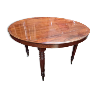 Round mahogany table - Early 20th century