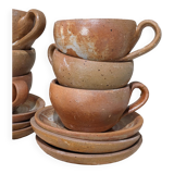 Speckled stoneware coffee service