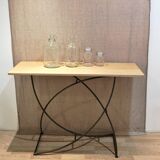 Console  metal et bois