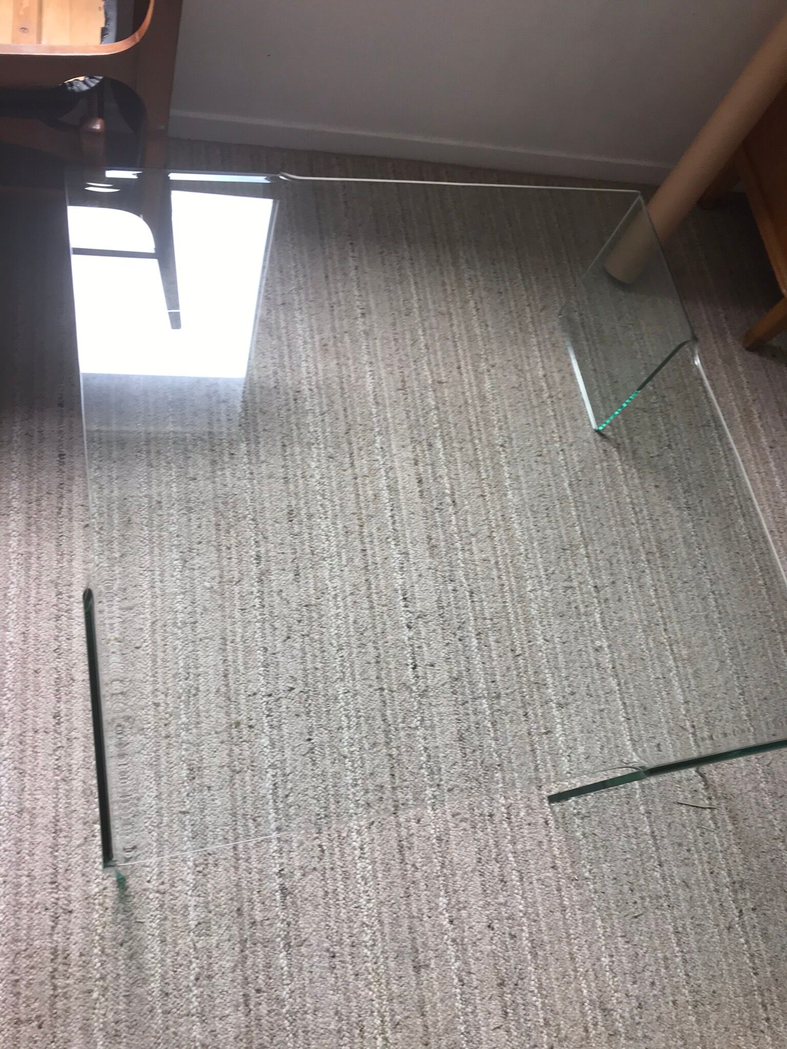 Tempered glass design coffee table