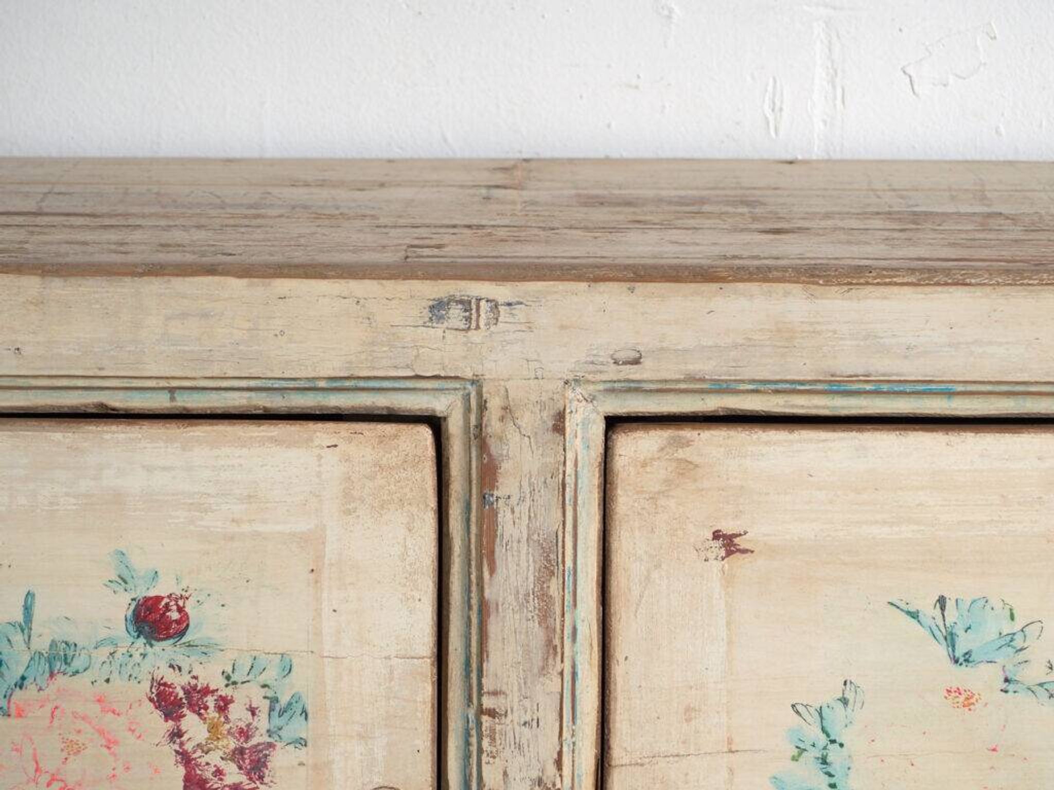 Antique buffet painted in pine wood – China, circa 1930
