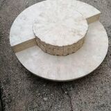 Coffee table and decorative pillar