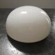 Lampshade old ceiling lamp half globe ball opaline white industrial vintage TBE Ø 20.5 cm