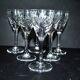 Cristallerie de saint-louis, série de 6 verres à liqueur en cristal chantilly signé 11.5cm