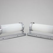 Set of Two Bauhaus Wall Lamps, Czechoslovakia, 1930s