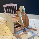 Antique rocking swan