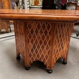 Moroccan octagonal central leg table for oriental dining