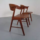 Teak dining chairs in teak by Korup Stolefabrik, Denmark, 1960s, set of 2.