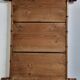 Large turned wooden bamboo mirror, 55 x 78 cm, circa 1900