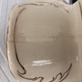 Pitcher / jug / ceramic pitcher with handle and gilding