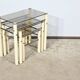 Beige Metal Nesting Tables, attributed to Yves Boutboul – 1970