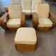 Rattan lounge by Paul Frankl
