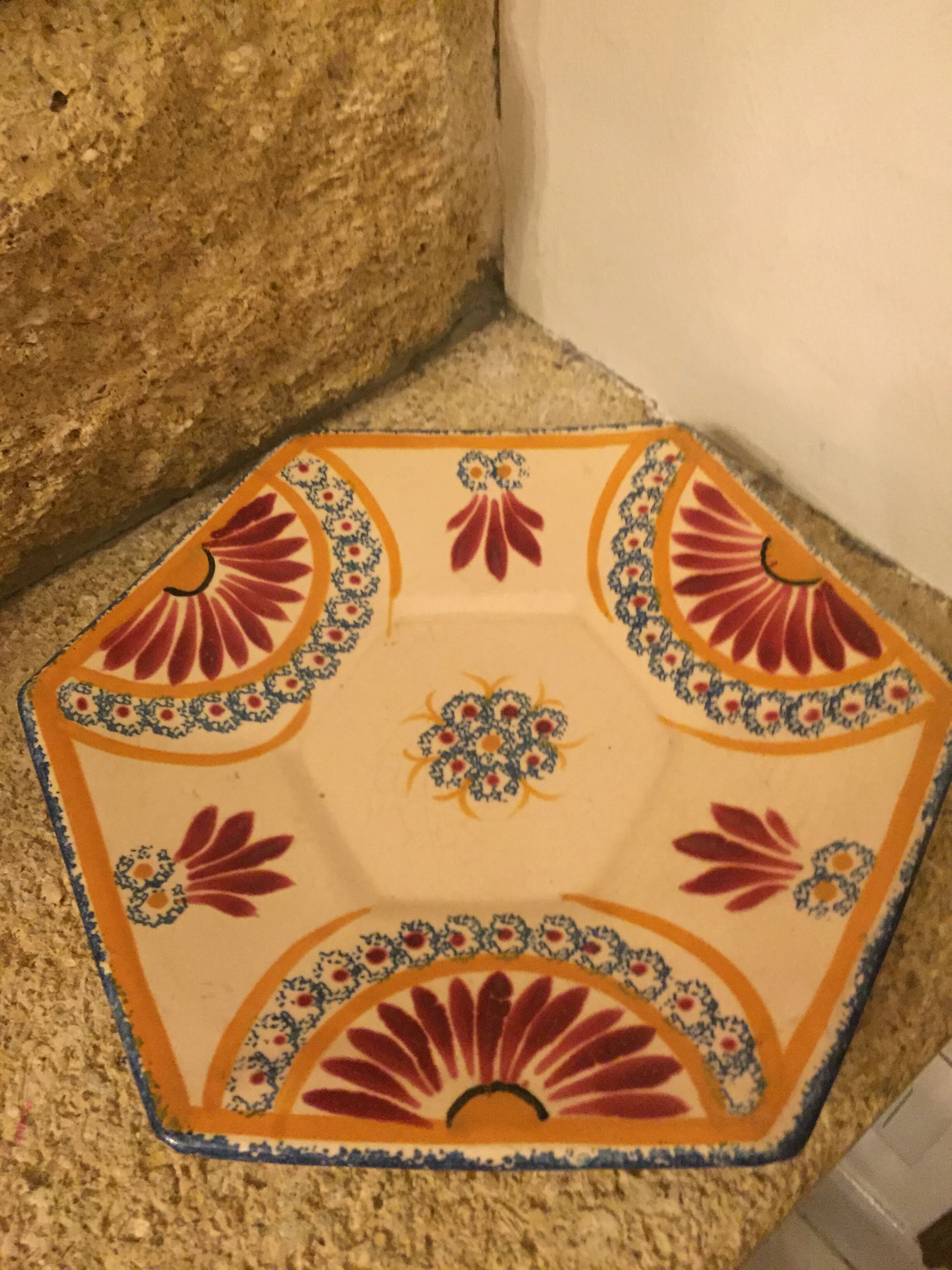 Cup and its vintage saucer Henriot Quimper