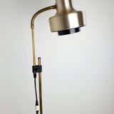 Scandinavian floor lamp gilded and black, 1970