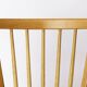 Vintage Beech Wood Kitchen Chair – 1960s German Design, Grey Upholstery