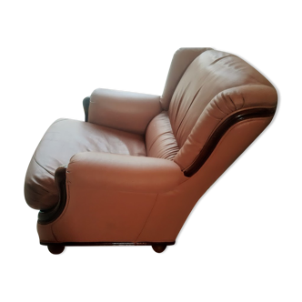 Fauteuil en cuir de buffle