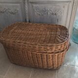 Vintage wicker chest 85 cm