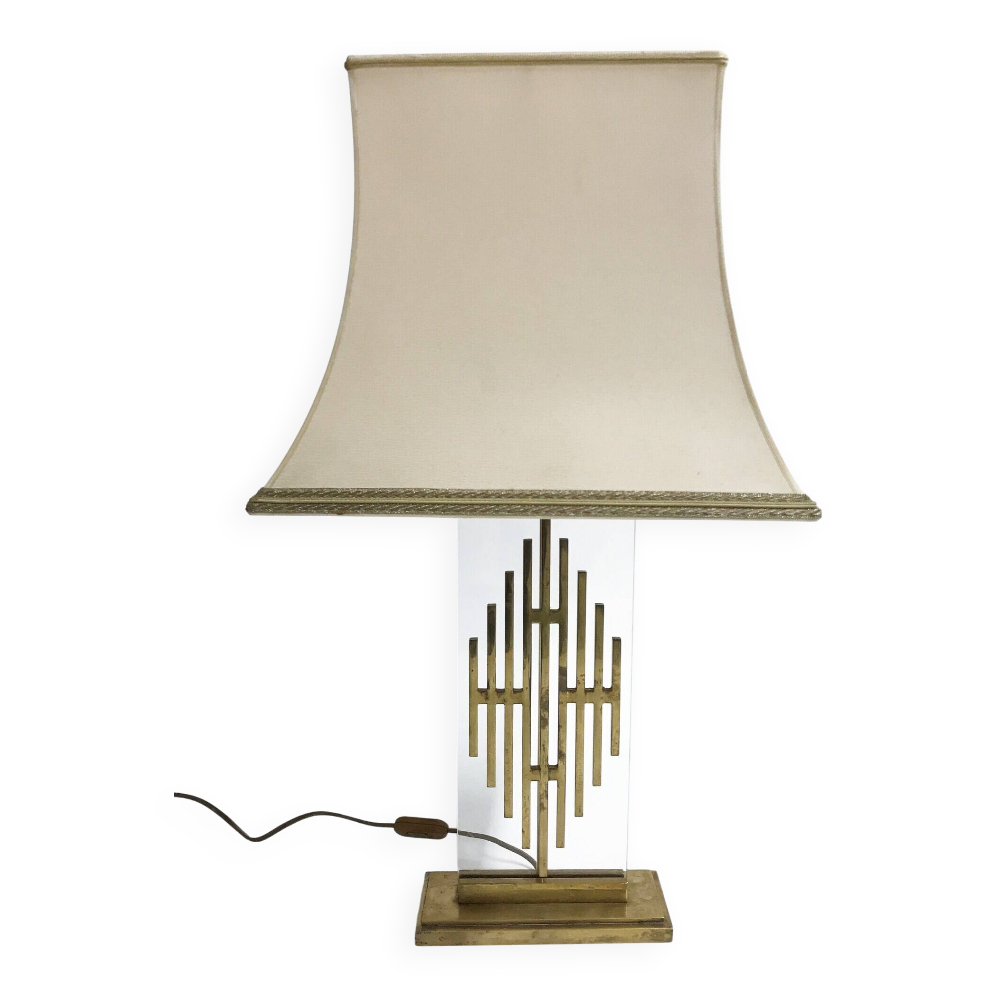 Vintage bronze table lamp, 1960s