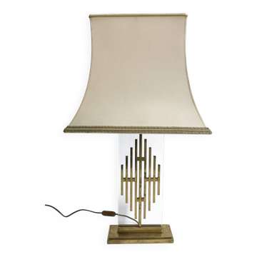 Lampe de table vintage en bronze, années 1960