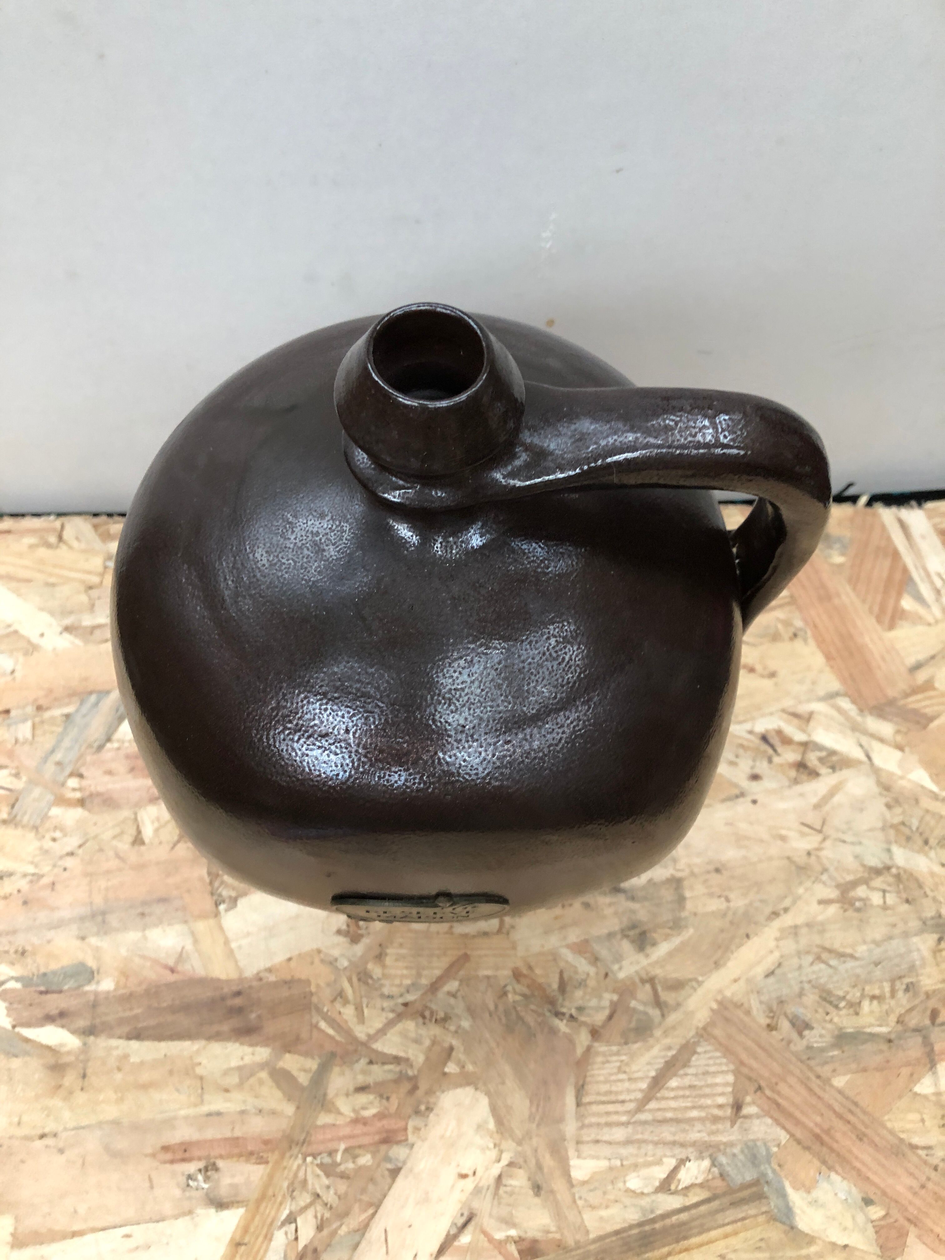 Old jar sandstone brown reserve house made in france vintage