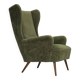 1960s, Scandinavian design, highback armchair, furniture velour.