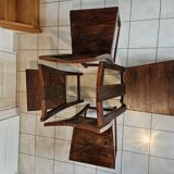 4 chaises palissandre massif