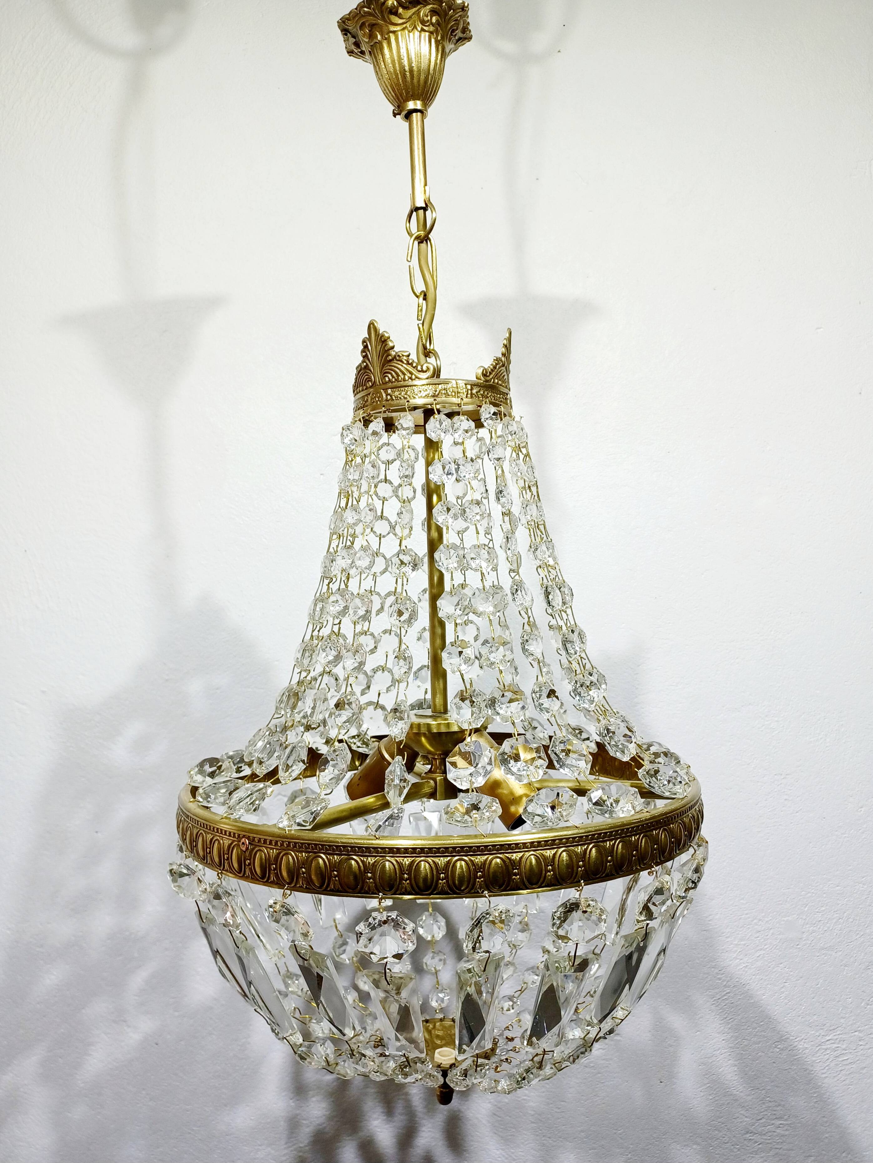 2-light hot air balloon chandelier