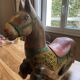 Antique wooden rocking horse, hand-carved.
