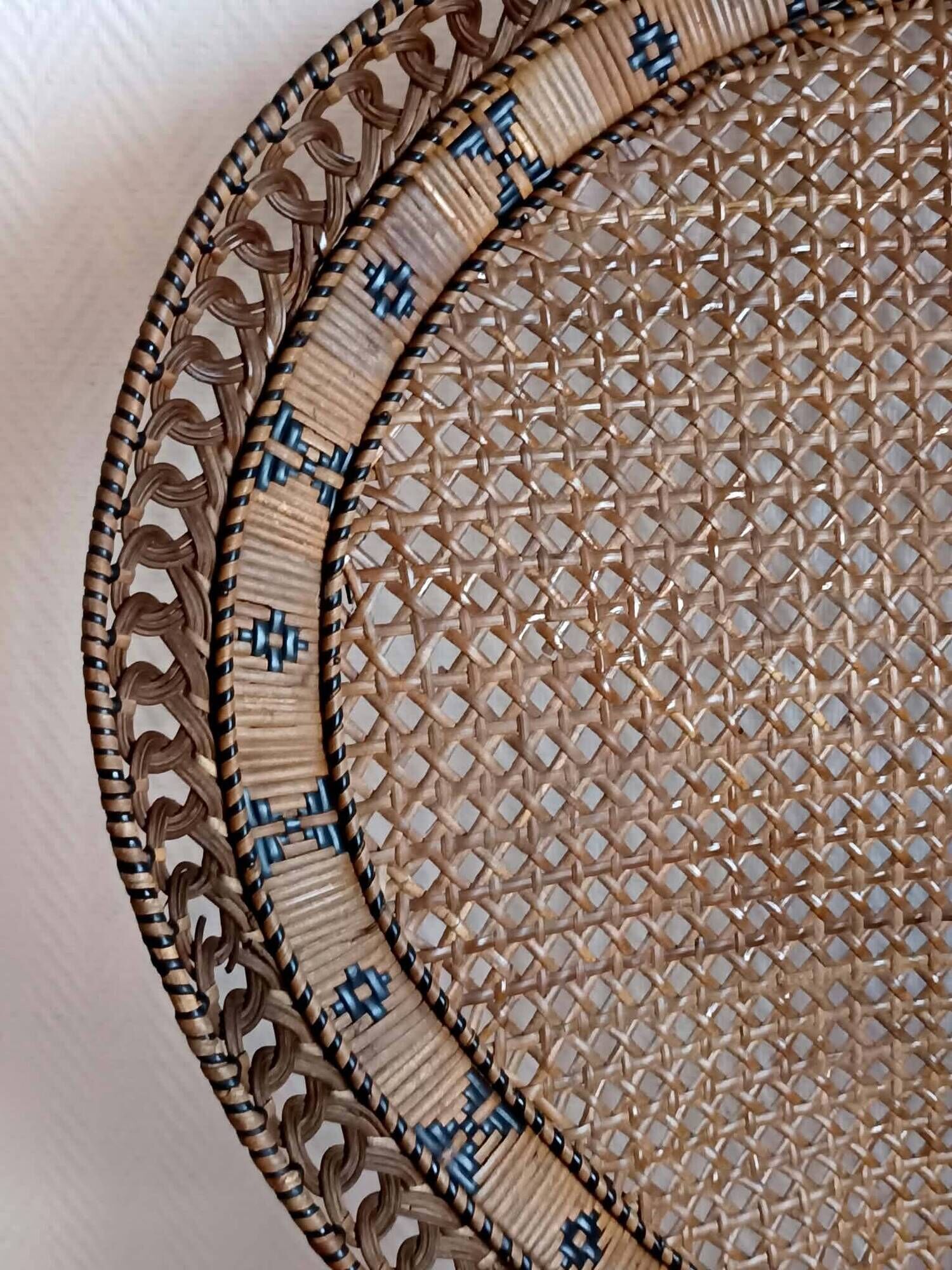 Vintage Emmanuelle armchair Peacock circa 1960