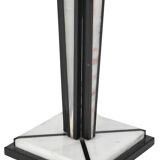 Black and white marble column